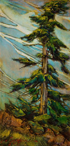 SOLD "Cool Breeze," by David Langevin 6 x 12 - acrylic $485 Unframed $585 in show frame