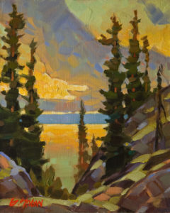 SOLD "Evening Cloud," by Graeme Shaw 8 x 10 - oil $510 Unframed $670 in show frame