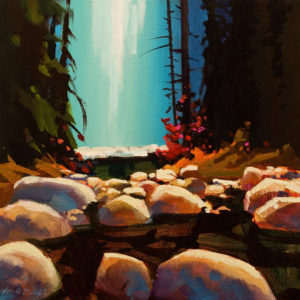 SOLD "Lynn Canyon All Quiet," by Michael O'Toole 12 x 12 - acrylic $910 Unframed $1120 in show frame
