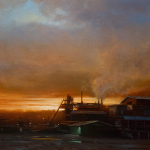 SOLD "Mission Mills," by Renato Muccillo 8 x 8 - oil $2150 in show frame