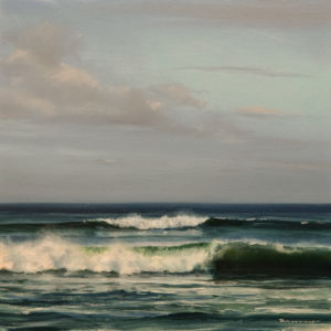 SOLD "Morning Tide," by Renato Muccillo 6 x 6 - oil $1400 in show frame