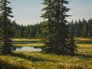 SOLD "Mount Washington Park," by Merv Brandel 9 x 12 - oil $1025 Unframed $1300 in show frame