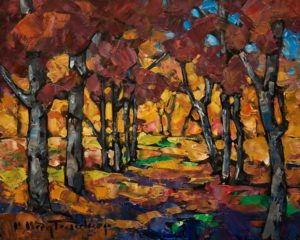 SOLD "Path Tapestry," by Phil Buytendorp 8 x 10 - oil $570 Unframed $780 in show frame