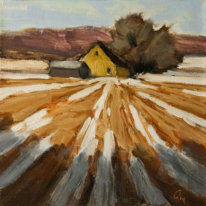 SOLD "Sillons" (Furrows), by Robert P. Roy 12 x 12 - oil $550 Unframed $675 in show frame
