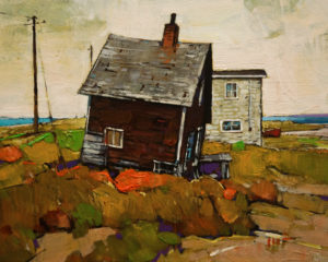 SOLD "Still Standing, Nova Scotia," by Min Ma 8 x 10 - acrylic $770 Unframed $1030 in show frame