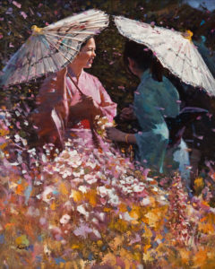 SOLD "Spring Day," by Clement Kwan 24 x 30 - oil $6500 Unframed