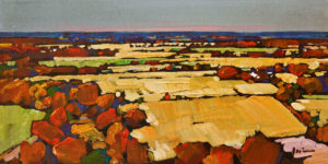 SOLD "Autumn Comes" by Min Ma 4 x 8 - acrylic $550 Unframed