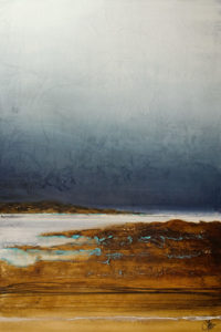 SOLD (commissioned) "The Current Will Guide Us," by Laura Harris 32 x 48 - acrylic $6160 Unframed