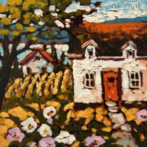 SOLD "Early June, Okanagan" by Rod Charlesworth 6 x 6 - oil $475 Unframed $560 in show frame