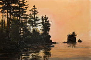 SOLD "The Navigator," by Bill Saunders 24 x 36 - acrylic $4400 Unframed