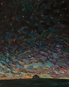 SOLD "Night Sparkle" by Steve Coffey 8 x 10 - oil $740 Unframed $900 in show frame
