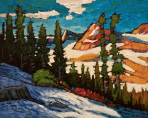 SOLD "Whistler Mountain View," by Nicholas Bott 8 x 10 - oil $1090 Unframed