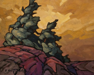 SOLD "Wind and Stone" by Phil Buytendorp 8 x 10 - oil $570 Unframed $790 in show frame