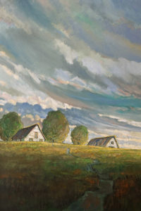 SOLD "Farm in Late Light," by Steve Coffey 24 x 36 - oil $2640 Unframed