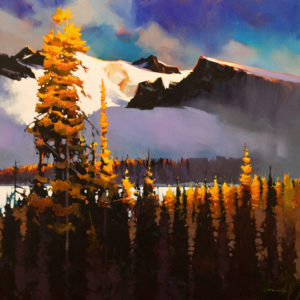 SOLD "Autumn Near the Summit," by Michael O'Toole 30 x 30 - acrylic $4000 Unframed