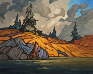 SOLD "Cariboo Gold Field," by Phil Buytendorp 16 x 20 - oil $1475 Unframed