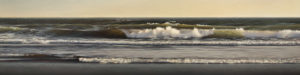 SOLD "Falling Tide," by Ray Ward 18 x 72 - oil $5450 (thick canvas wrap without frame)