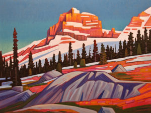 SOLD "Late November Light, Mt. Hector," by Nicholas Bott 30 x 40 - oil $6060 Unframed