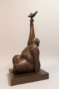 "One True Thing," by Michael Hermesh 30 (H) x 13 1/2 (L) x 13 1/2 (W) - bronze Edition of 15 $8000
