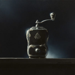 SOLD "A Shot in the Dark," by Glen Melville 16 x 16 - acrylic and oil $875 (thick canvas wrap)
