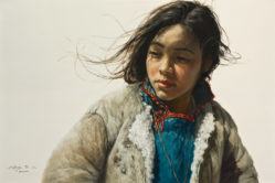 SOLD "Spring Breeze" by Donna Zhang 24 x 36 - oil $6050 Unframed $6700 in show frame