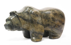 SOLD "Roaming," by Marilyn Armitage 8" (H) x 15 1/2" (L) x 6 1/2" (W) - Soapstone $1250