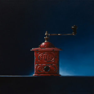 SOLD "Power Outlet," by Glen Melville 16 x 16 - acrylic and oil $875 (thick canvas wrap)
