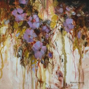 SOLD "Violetta," by Janice Robertson 12 x 12 - acrylic $730 (thick canvas wrap)