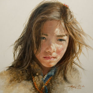 SOLD "Light and Shadow," by Donna Zhang 24 x 24 - oil $4500 Unframed