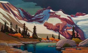 SOLD "Mount Fitzsimmons," by Nicholas Bott 36 x 60 - oil $8670 Unframed