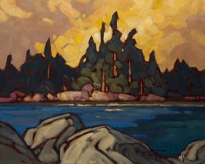 "Canoe Lakeshore" by Phil Buytendorp 8 x 10 - oil $625 Unframed