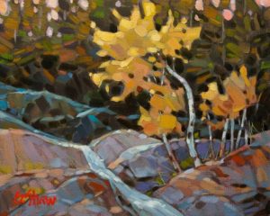 SOLD "Forest Stream," by Graeme Shaw 8 x 10 - oil $535 Unframed