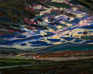 SOLD "Hills at Dusk" by Steve Coffey 8 x 10 - oil $740 Unframed