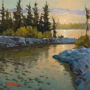 SOLD "Passage to the Lake," by Graeme Shaw 8 x 8 - oil $470 Unframed