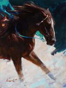 SOLD "The Show Winner" by Clement Kwan 9 x 12 - oil $1650 Unframed