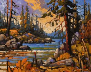 SOLD "West Coast Inlet, Near Ucluelet," by Rod Charlesworth 11 x 14 - oil $1220 Unframed
