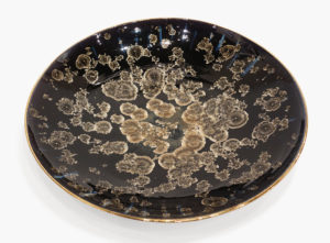 SOLD Bowl (BB-4437) by Bill Boys crystalline-glaze ceramic - 21" (W) $1100