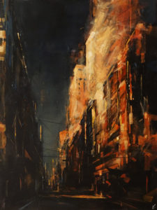 SOLD "The First Light," by William Liao 30 x 40 - oil $3600 Unframed