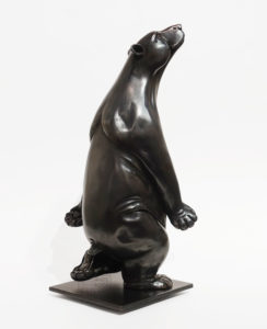 “Ginger” by Nicola Prinsen 15 1/2″ (H) x 7 1/2″ (W) x 6″ (L) – bronze (includes built-in rotating base) Edition of 18 $3950