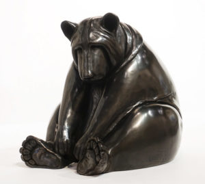 "Ted," by Nicola Prinsen 14" (H) x 13" (W) x 16" (L) - bronze Edition of 15 $6200