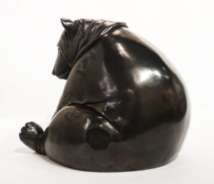 "Ted," by Nicola Prinsen 14" (H) x 13" (W) x 16" (L) - bronze Edition of 15 $6200