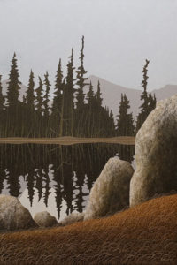 SOLD "Hidden Water," by Ken Kirkby 24 x 36 - oil $2600 Unframed