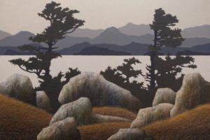 SOLD "Island View," by Ken Kirkby 40 x 60 - oil $6200 Unframed