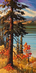 SOLD "September Hues, Okanagan," by Rod Charlesworth 18 x 36 - oil $2890 Unframed