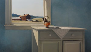SOLD "August Noon," by Keith Hiscock 24 x 42 - oil $7200 Unframed