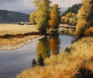 SOLD "Kettle River," by Merv Brandel 20 x 24 - oil $2995 Unframed