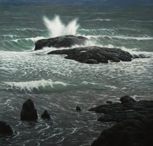 "Storm Surge," by Keith Hiscock 42 x 44 - oil $11,000 (thick canvas wrap)