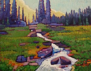 SOLD "Buena Vista Creek," by Nicholas Bott 11 x 14 - oil $1380 Unframed