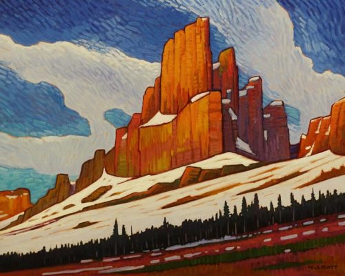 SOLD "Mount Cline," by Nicholas Bott 24 x 30 - oil $4250 (thick canvas wrap)