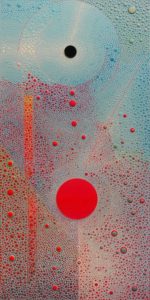 SOLD "Unknown behind horizon 2," by Ewa Tarsia 20 x 40 - acrylic $2600 Unframed